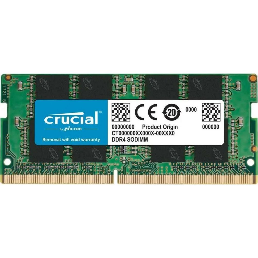 Модуль памяти Crucial CT8G4SFRA32A 8GB DDR4 3200 SO DIMM Non-ECC, CL22, 1.2V, OEM (903525) (CT8G4SFRA32A||oem)