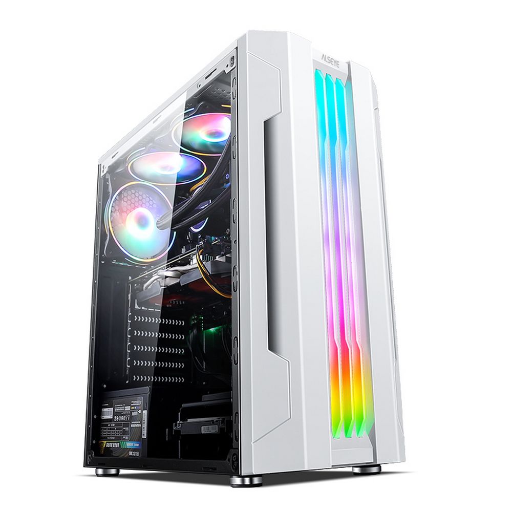 Корпус ALSEYE Корпус ALSEYE Auro 3.0-W Mini-ITX/Micro ATX/ATX, USB2.0*2+HD Audio+USB3.0*1, H.D.D.(3.5")*2pcs+S.S.D(2.5")*2pcs, 354*185*413mm (AS.07.0009)