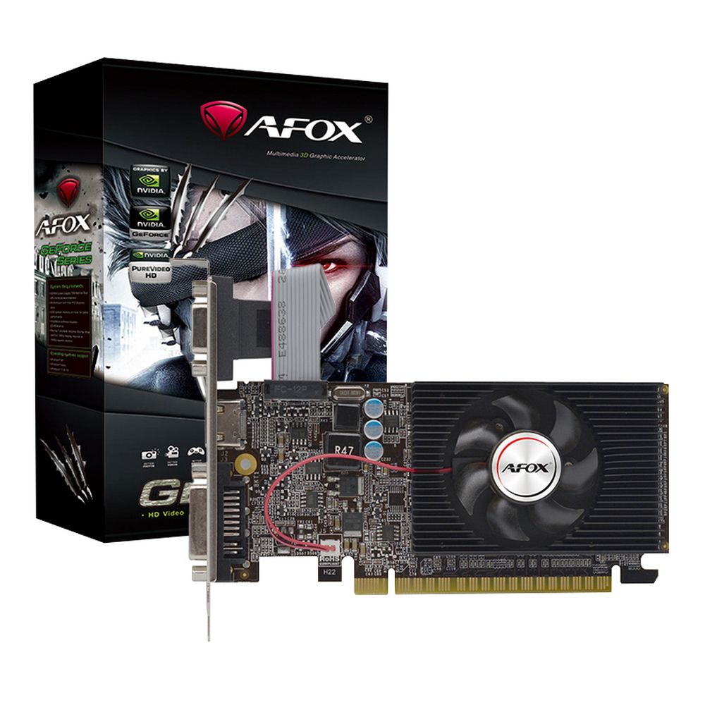 Видеокарта Afox GT610 2GB GDDR3 64bit VGA DVI HDMI 1FAN LP RTL (AF610-2048D3L7-V6)