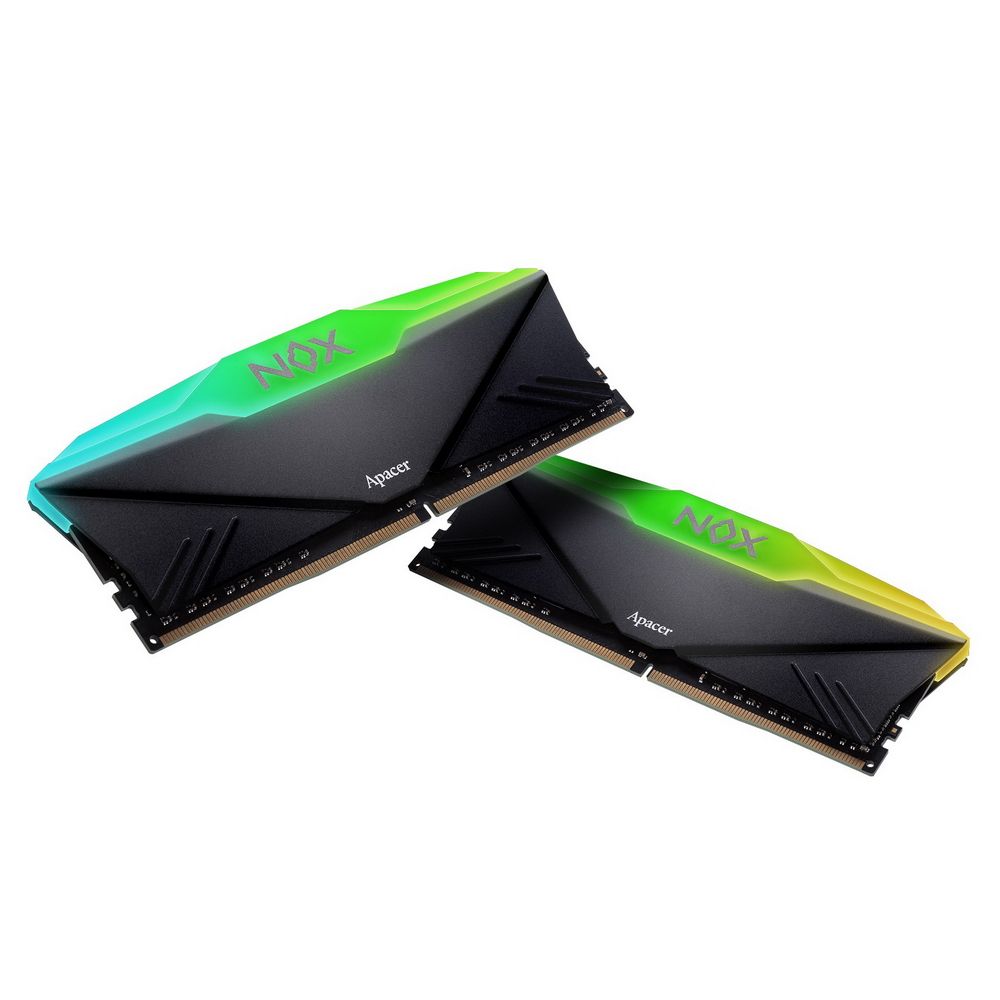 Модуль памяти Apacer NOX RGB Black Gaming Memory AH4U32G36C25YNBAA-2 32GB DDR4 3600 DIMM Non-ECC, CL18, 1.35V, Kit (2x16GB), Intel XMP 2.0, Heat Sink, RTL
