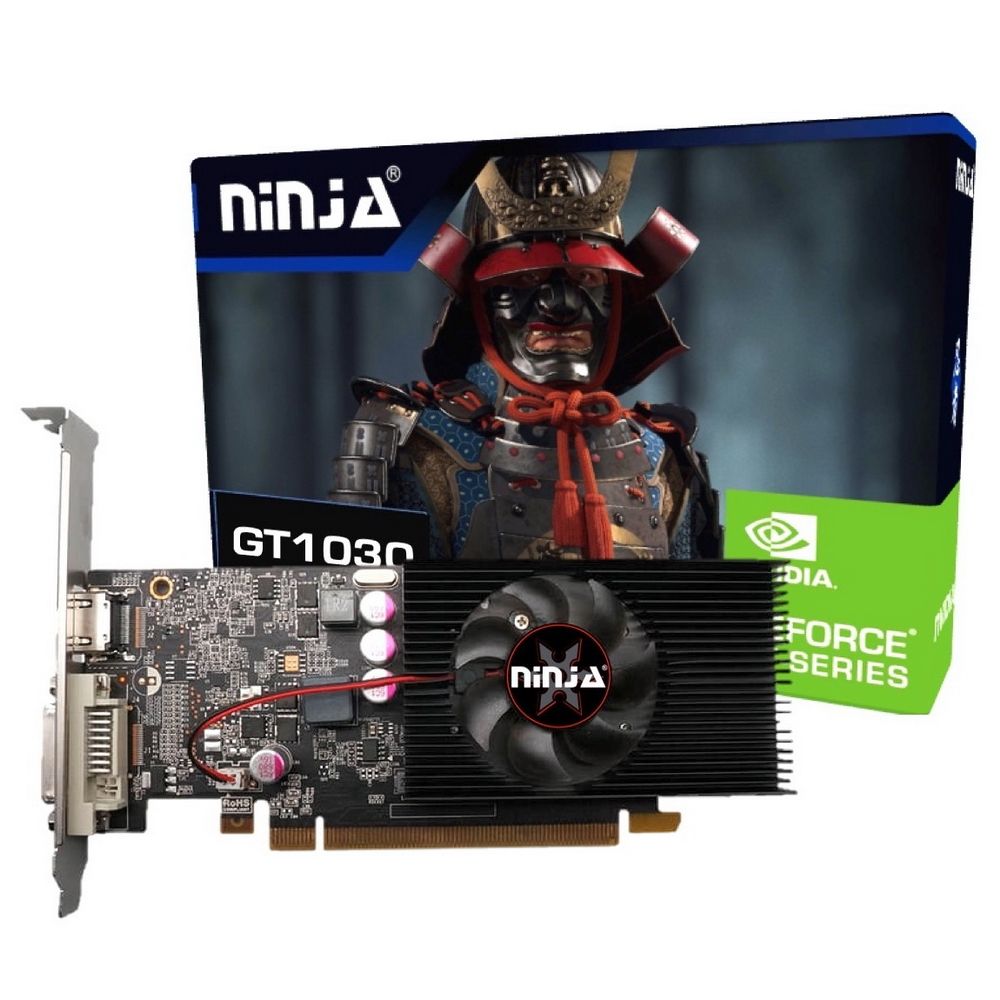 Видеокарта Ninja (Sinotex) GT1030 4GB 64bit DDR4 DVI HDMI 1FAN LP RTL (NK103FG44F)