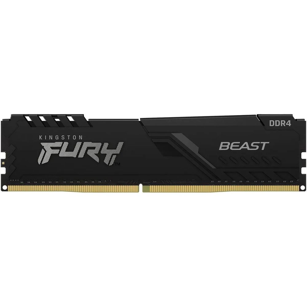 Модуль памяти Kingston FURY Beast Black Gaming Memory KF432C16BB/4 4GB Kingston DDR4 3200 DIMM Non-ECC, CL16, 1.35V, 512x8, 512x8, OEM, (319941) (KF432C16BB/4||oem)