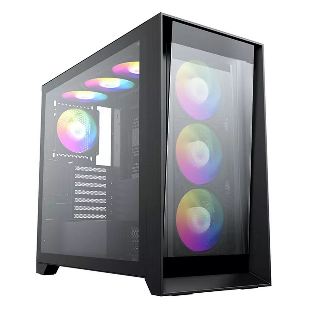 Корпус ACD Lagrange black with 4 pcs ARGB fan (PWM+5V 3PIN) +FAN HUB (AH-TC1GC-000)
