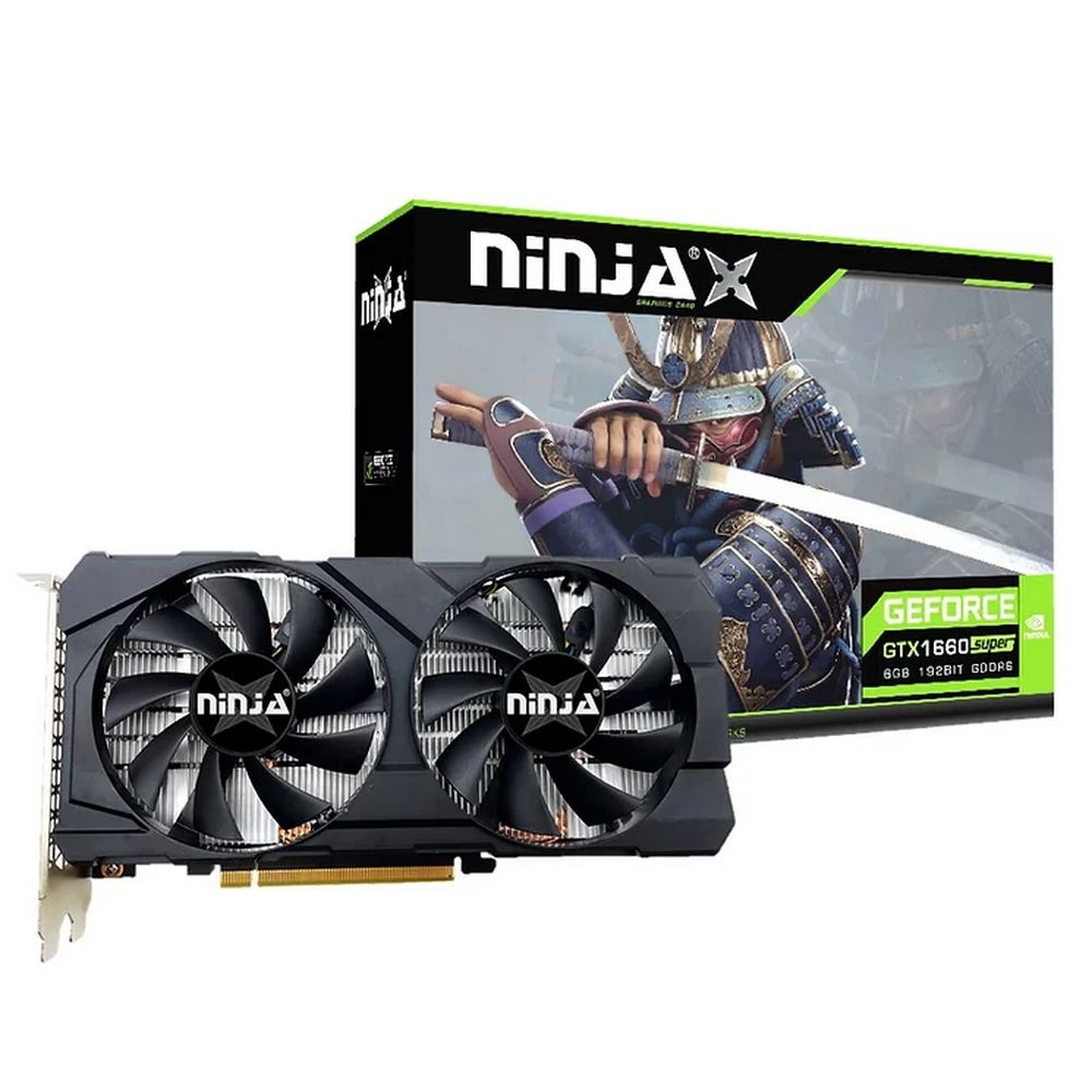 Видеокарта Ninja (Sinotex) GTX1660 SUPER 6GB GDDR6 192bit DVI DP HDMI 2FAN (NF166SF66F)