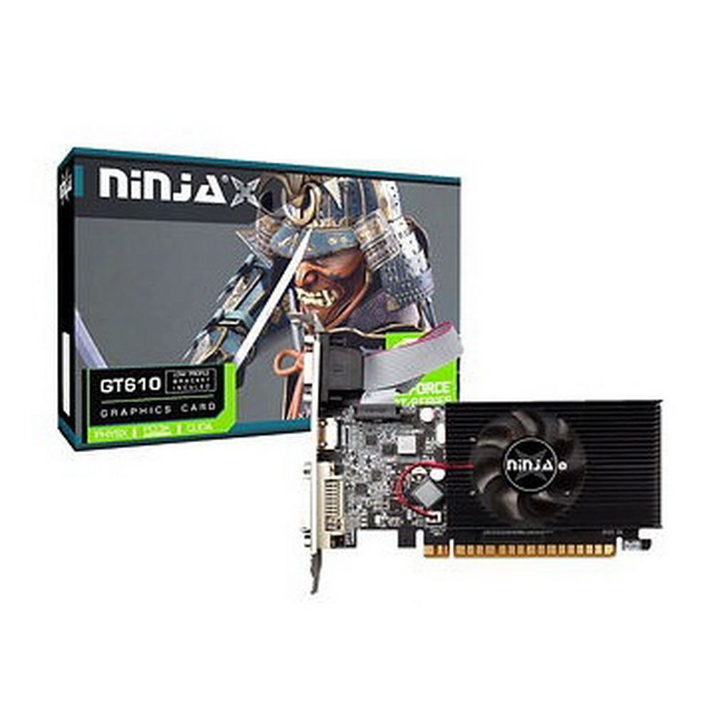 Видеокарта Ninja (Sinotex) GT610 2GB DDR3 64bit VGA DVI HDMI 1FAN LP RTL (NF61NP023F)