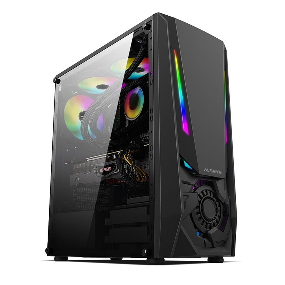Корпус ALSEYE  Reactor-B Mini-ITX/Micro ATX/ATX, USB2.0*2+HD Audio+USB3.0*1 USB2.0*2+HD Audio+USB3.0*1 (AS.07.0026)