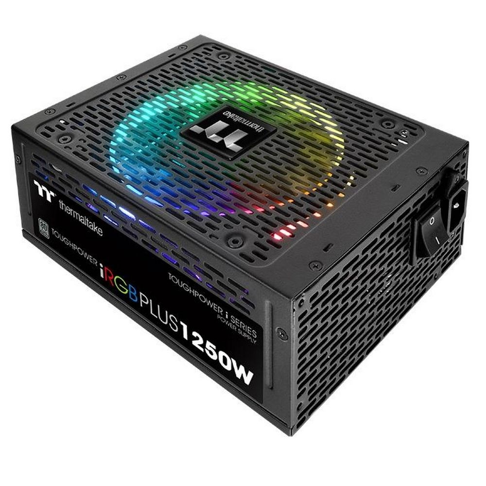 Блок питания Thermaltake Toughpower iRGB PLUS 1250W Titanium /1250W/Fully Modular/Riing Duo/Full Range/Digital/80 Plus Titanium/EU/106% JP CAP/All Flat Cables (PS-TPI-1250F3FDTE-1)