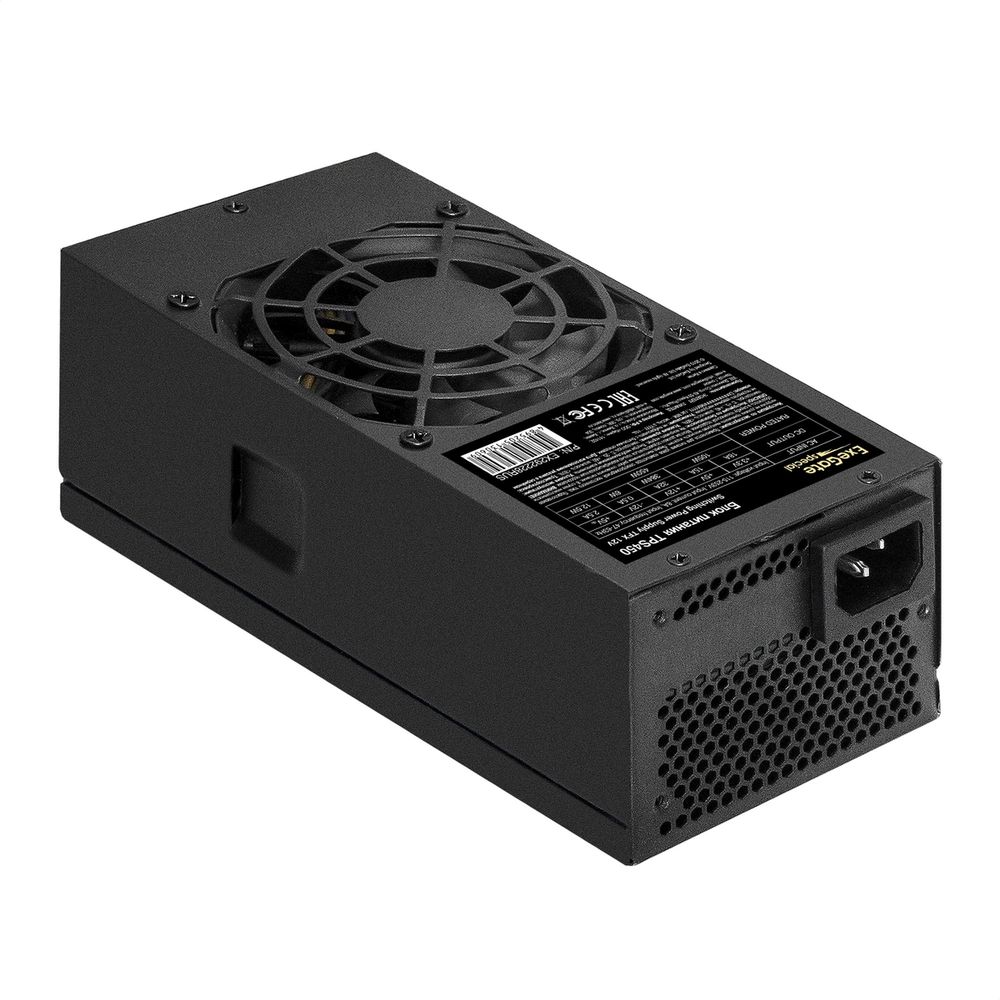 Блок питания Exegate TPS450 450W (TFX, 8cm fan, 24pin, (4+4)pin, PCI-E, 3xSATA, 2xIDE, black) (EX292228RUS)