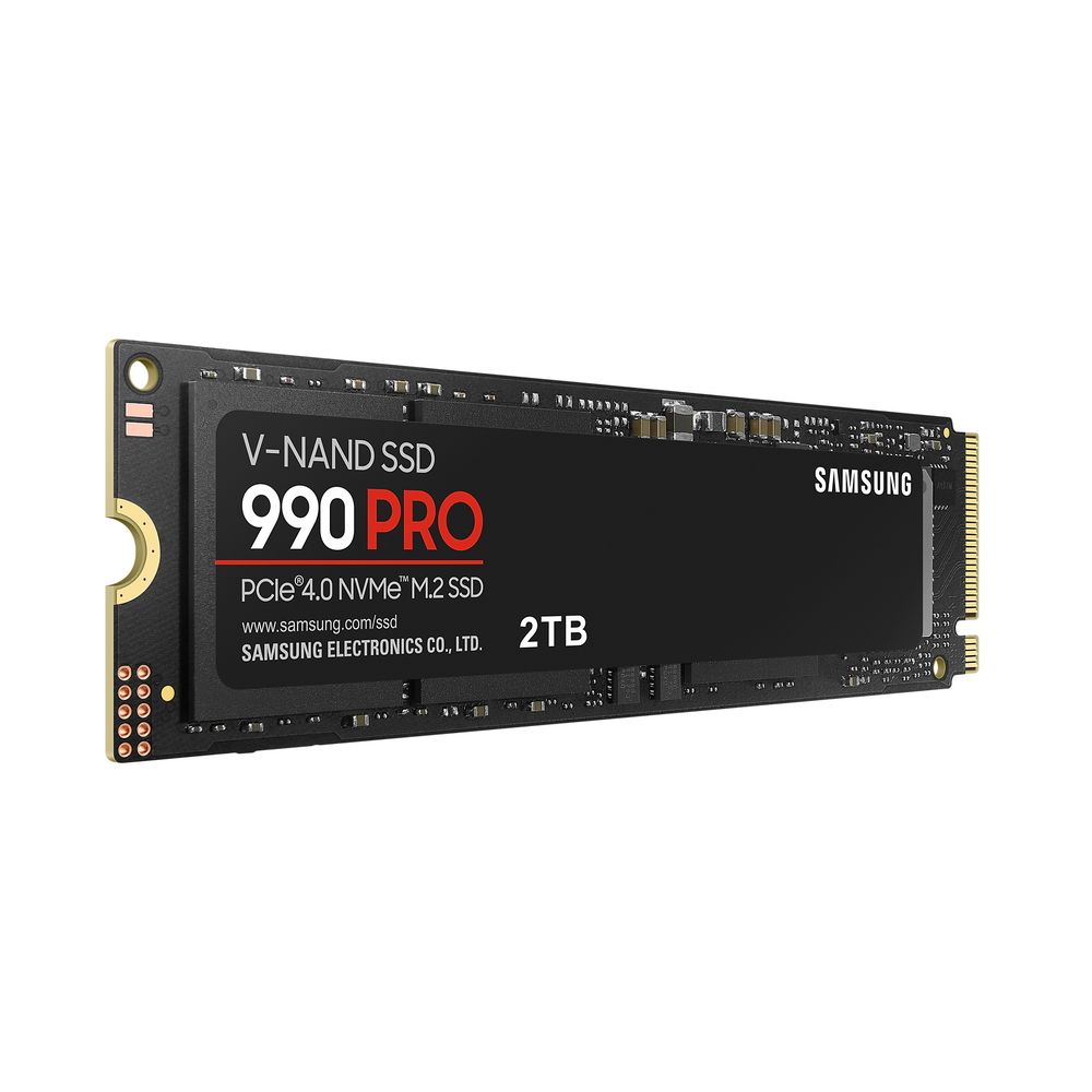 Твердотельный накопитель SSD Samsung 990 PRO Black M.2 2280  MZ-V9P2T0BW  2TB Client PCIe Gen4x4 with NVMe, 3D TLC, 7450/6900, IOPS 1400K/1550K