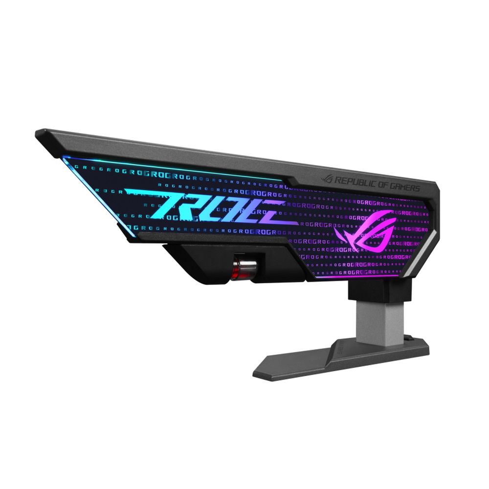 Аксессуары Держатель для видеокарты ASUS XH01/GRY/ARGB/VGA HOLDER XH01 ROG HERCULX GRAPHICS CARD HOLDER (90DA0020-B09000)