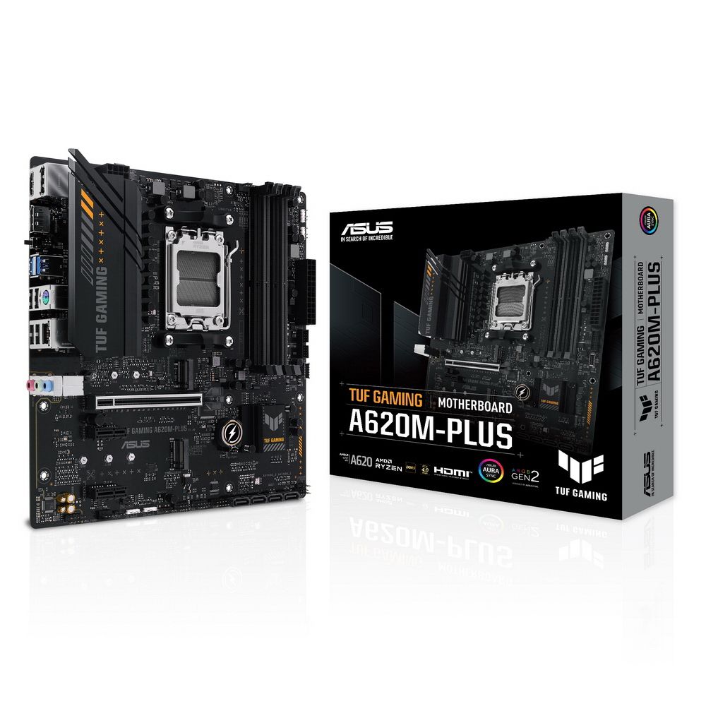 Материнская плата ASUS TUF GAMING A620M-PLUS AM5 mATX 4xDDR5 PCIEx16 2xPCIEx1 2xM.2 2xDP HDMI 2.5GLAN (90MB1EZ0-M0EAY0)