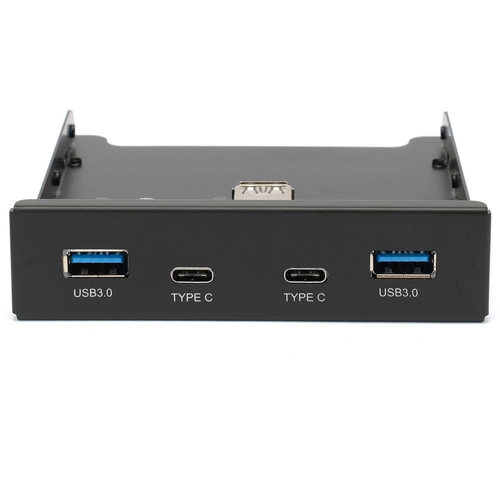 Адаптер Gembird Планка USB 3.0 на переднюю панель в отсек 3.5" 2xUSB-A 3.0 + 2xType-C (FP3.5-USB3-2A2C)
