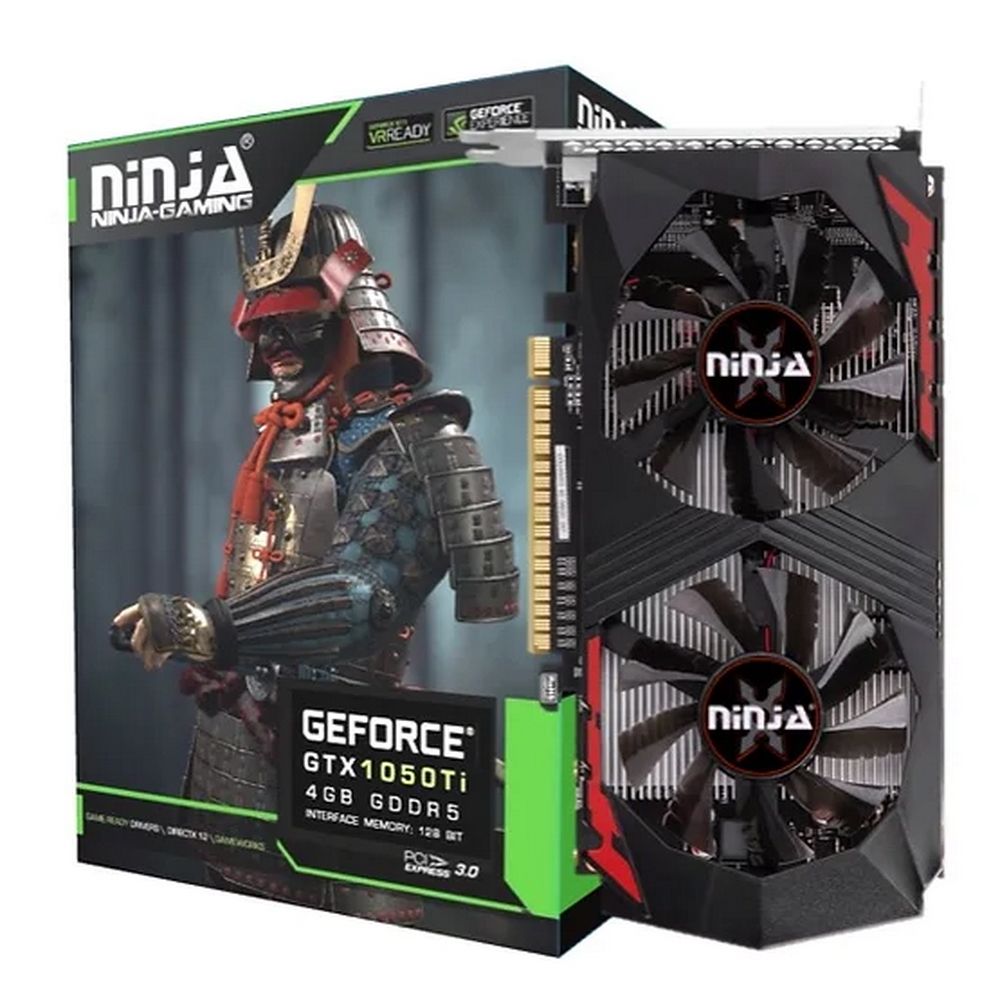 Видеокарта Ninja (Sinotex) Bad Pack Ninja GTX1050Ti PCIE (768SP) 4GB 128BIT GDDR5 DVI-D HDMI DP (NK105TI45F) RTL {20} (NK105TI45F||bp)