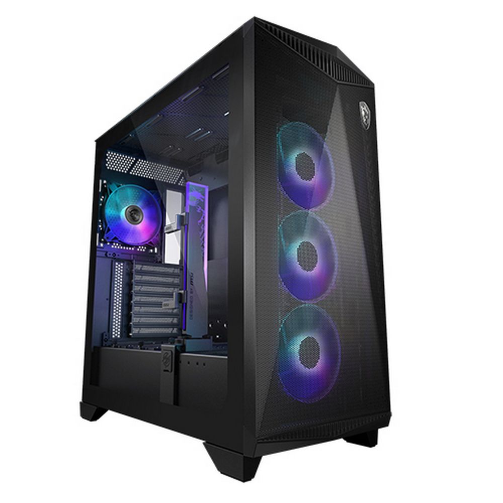 Корпус MSI MPG GUNGNIR 300R AIRFLOW Midi Tower, EATX ,2xUSB 3.2 Gen 1, 1xUSB 3.2 Gen2 Type-C,4x120mm PWM ARGB Fan, ARGB+PWM Control Board, Tempered Glass Window (306-7G21R21-W57)