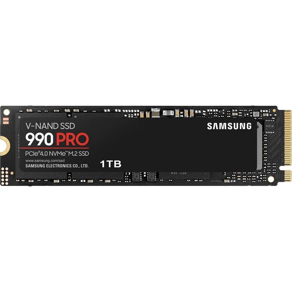 Твердотельный накопитель SSD Samsung 1TB M.2 2280 990 PRO MZ-V9P1T0B/AM PCI-E 4.0 x4, TLC 3D NAND