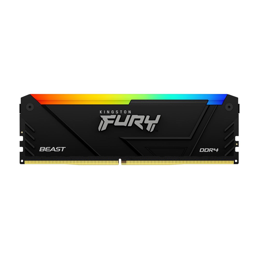 Модуль памяти Kingston 32GB DDR4 3600MHz DIMM FURY Beast Black RGB XMP CL18, 1.35V 288-pin Non-ECC (KF436C18BB2A/32)