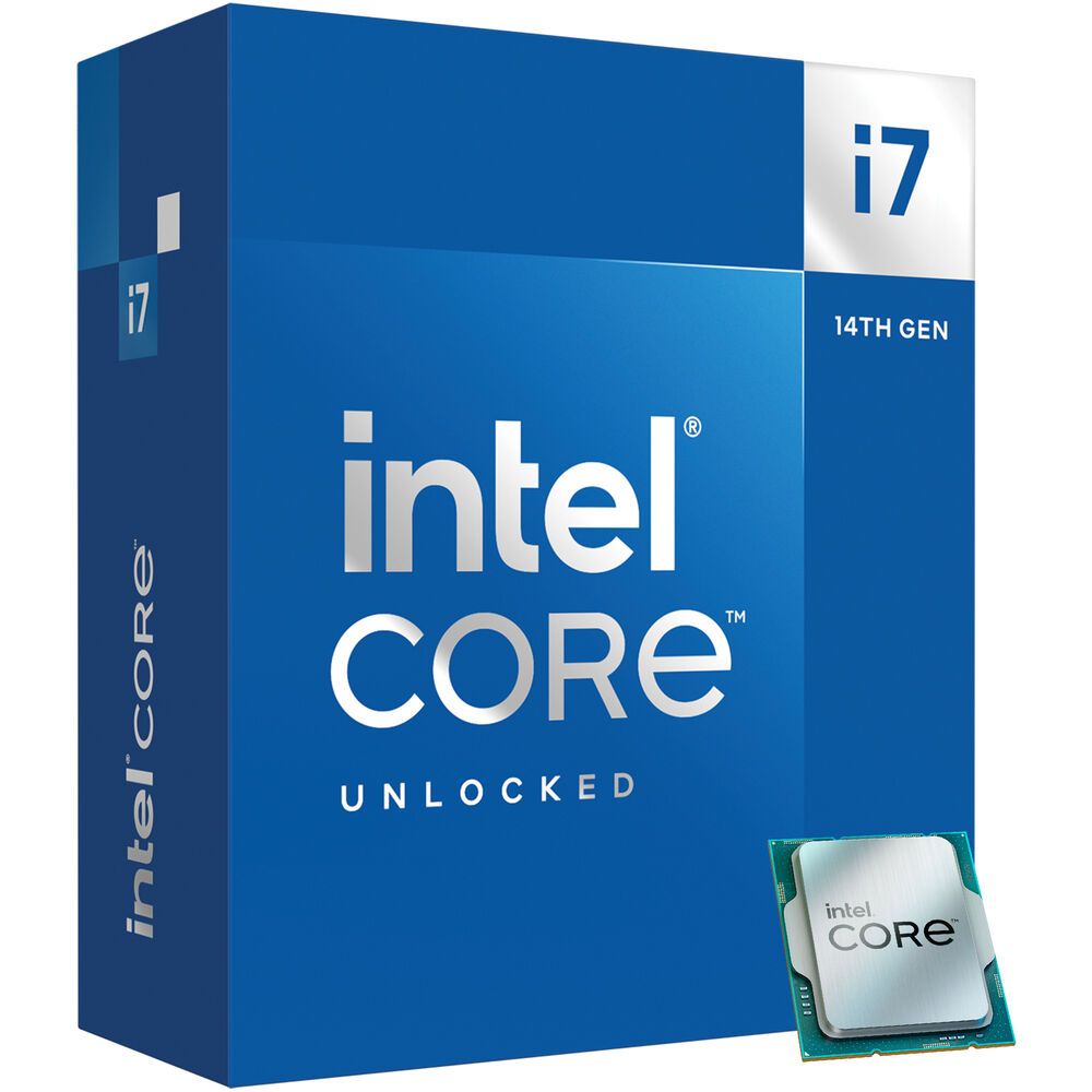 Центральный Процессор Intel Core i7-14700K BOX (Raptor Lake, Intel 7, C20(12EC/8PC)/T20, Efficient-core Base 2.5GHz(EC), Performance Base 3,4GHz(PC), Turbo 5,6GHz, Max Turbo 5,6GHz, UH (BX8071514700K)