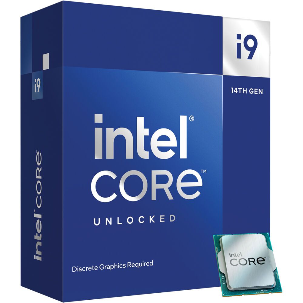 Центральный Процессор Intel Core i9-14900KF BOX (Raptor Lake, Intel 7, C24(16EC/8PC)/T20, Efficient-core Base 2.4GHz(EC), Performance Base 3,2GHz(PC), Turbo 5,8GHz, Max Turbo 6,0GHz, (BX8071514900KF)