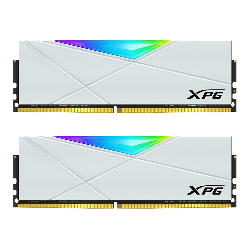 Модуль памяти ADATA 16GB DDR4 3600 U-DIMM XPG Spectrix D50 RGB Gaming Memory CL18, 1.35V K2*8GB WHITE (AX4U36008G18I-DW50)