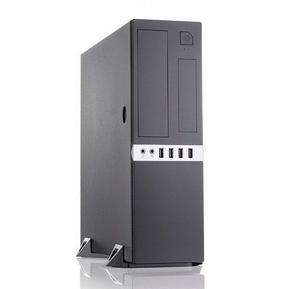 Корпус Foxline FL-203-GT-300 mATX case black, w/PSU TFX 300W 80+ bronze, w/2xUSB2.0+2xUSB3.0, w/pwr cord, w/ 8cm FAN