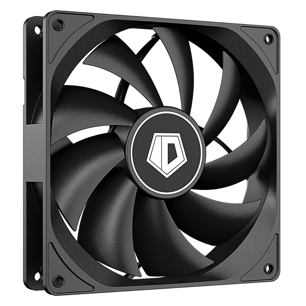 Вентилятор ID-COOLING FL-12025K 120x120x25мм (80шт./кор, 3pin, черный, 1250об/мин, супертихий)  BOX