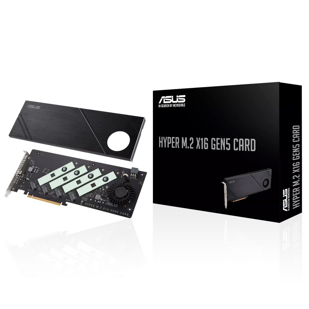 Плата расширения ASUS HYPER M.2 X16 GEN5 CARD /PCIE 5.0 M.2 X16, ADD ON CARD (90MC0CY0-M0EAY0)
