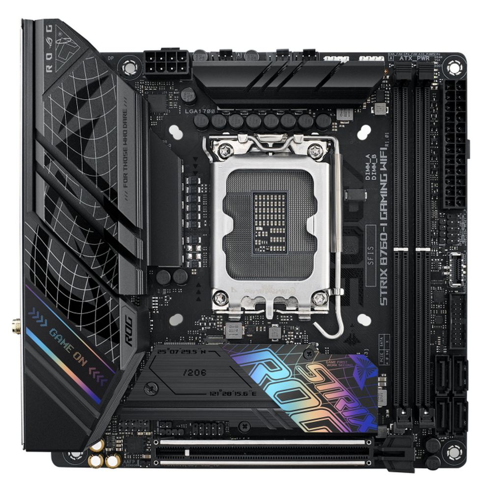 Материнская плата ASUS ROG STRIX B760-I GAMING WIFI LGA1700 mini-ITX 2xDDR5 PCIEx16 2xM.2 2хUSB-C DP HDMI 2.5GLAN Wi-Fi 6Е (90MB1D90-M1EAY0)