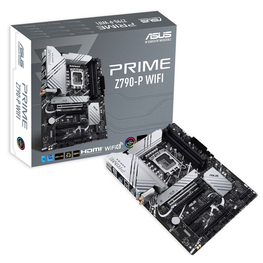 Материнская плата ASUS PRIME Z790-P WIFI LGA1700 ATX 4xDDR5 4xPCIEx16 PCIEx1 3xM.2 USB-C DP HDMI 2.5GLAN Wi-Fi 6 (90MB1CJ0-M1EAY0)