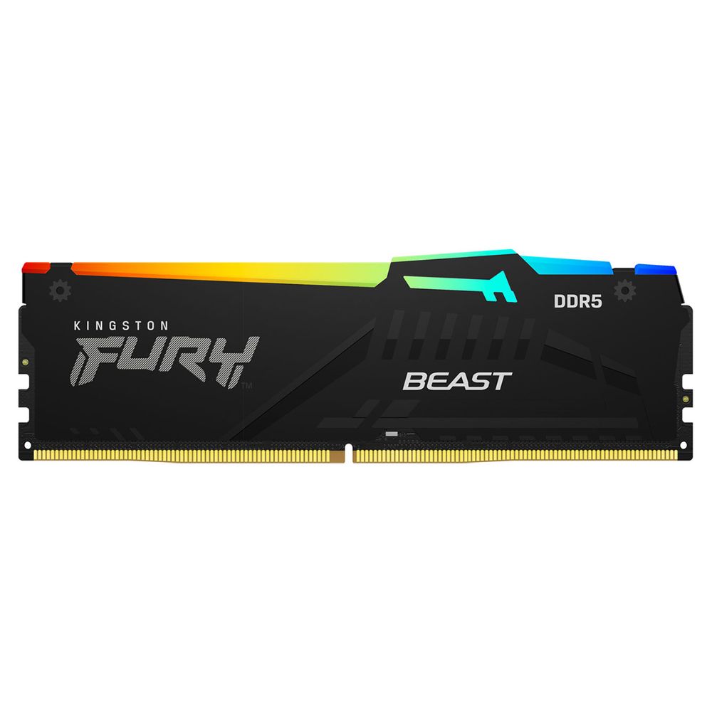 Модуль памяти Kingston FURY Beast RGB 8GB DDR5 5600 DIMM  CL40 (KF556C40BBA-8)