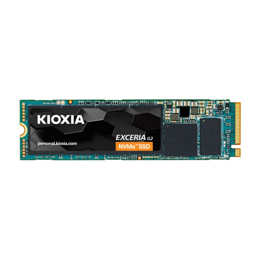 Твердотельный накопитель SSD KIOXIA Exceria G2 500GB M.2 2280,PCI Express 3.0 x4 (NVMe 1.3c),3D TLC NAND,400000/400000 IOps (LRC20Z500GG8)
