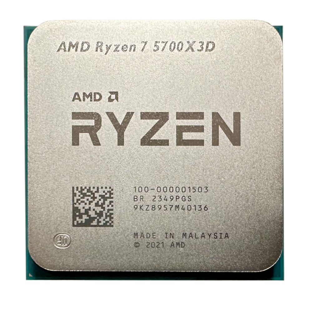 Центральный Процессор AMD RYZEN 7 5700X3D BOX (Vermeer, 7nm, C8/T16, Base 3,00GHz, Turbo 4,10GHz, Without Graphics, L3 96Mb, TDP 105W, w/o fan, SAM4) (100-100001503WOZ)