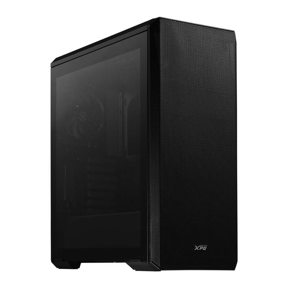 Корпус XPG Bad Pack DEFENDER BLACK (DEFENDER-BKCWW) (Midi-Tower, черный, TG, 120mm fan*3) (DEFENDER-BKCWW||bp)