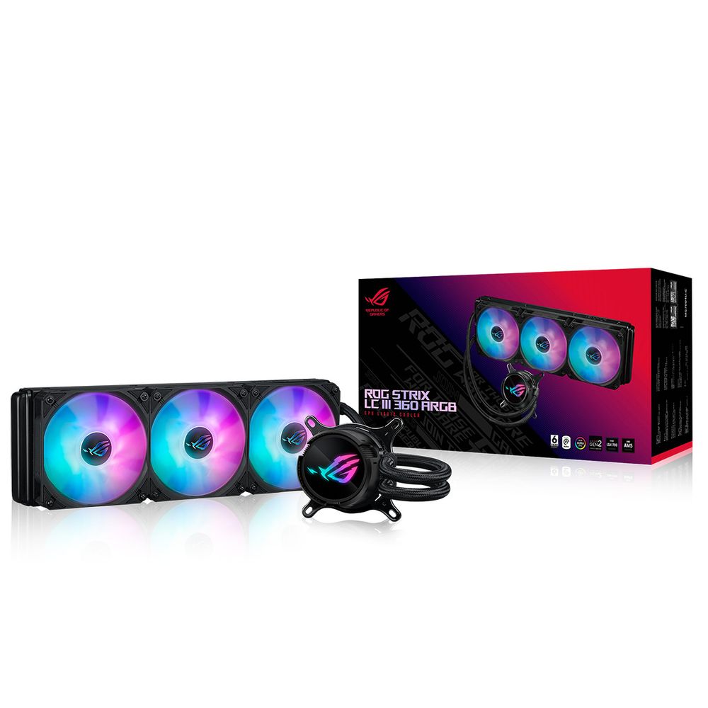 Жидкостная система охлаждения ASUS ROG STRIX LC III 360 ARGB /AIO COOLER,ASETEK,SIGRID V2, ARGB (90RC00T1-M0UAY0)