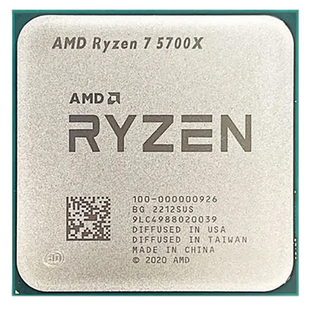 Центральный Процессор AMD RYZEN 7 5700X BOX (Vermeer, 7nm, C8/T16, Base 3,40GHz, Turbo 4,60GHz, Without Graphics, L3 32Mb, Default TDP 65W, w/o cooler, SAM4) (100-100000926WOZ)