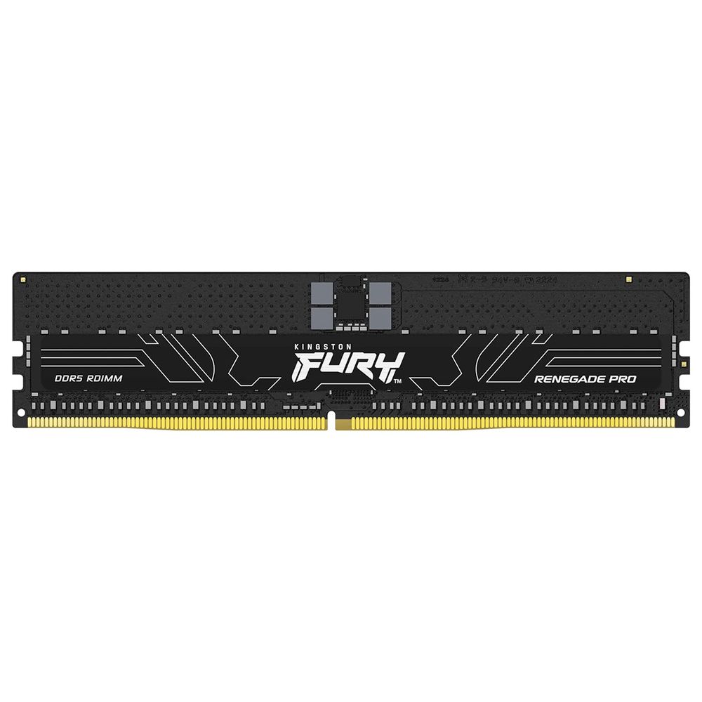 Модуль памяти Kingston 32GB DDR5 6000 FURY Renegade Pro RDIMM Black XMP ECC Registered DIMM (Single Module) 1RX4 32-38-38 1.35V 288-pin 16Gbit (KF560R32RB-32)