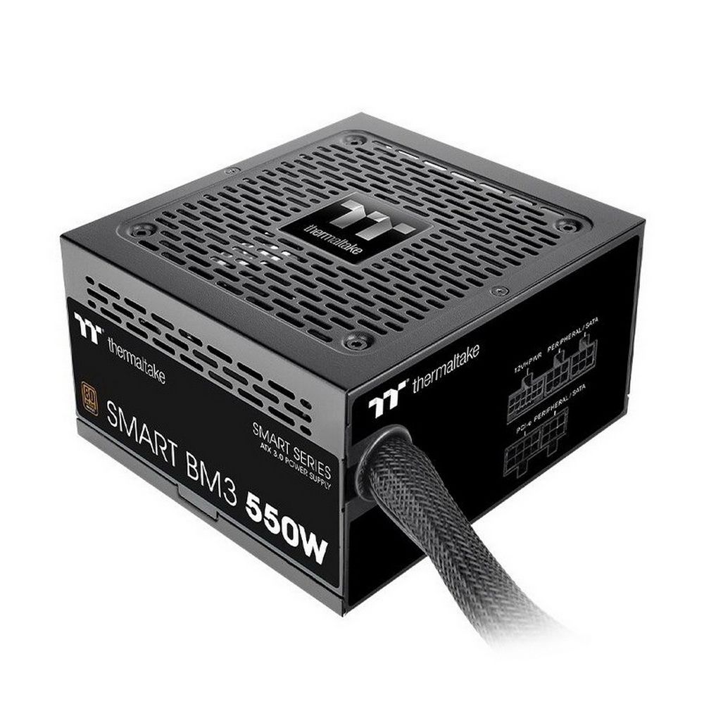 Блок питания Thermaltake Smart BM3 0550 /Semi Modular/Non Light/Full Range/Analog/80 Plus Bronze/EU/JP Main CAP/All Flat Cables/Gen 5 (PS-SPD-0550MNFABE-3)