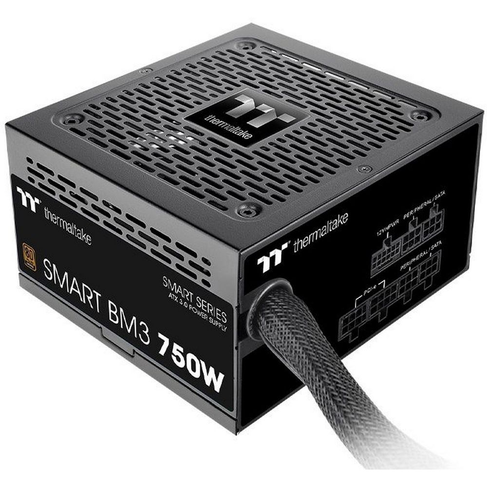 Блок питания Thermaltake Smart BM3 750 /Semi Modular/Non Light/Full Range/Analog/80 Plus Bronze/EU/JP Main CAP/All Flat Cables/Gen 5 (PS-SPD-0750MNFABE-3)