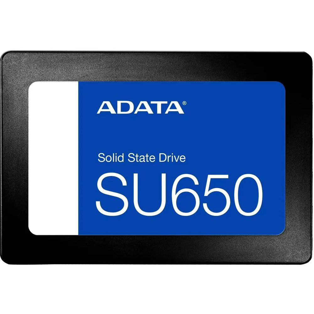 Твердотельный накопитель SSD ADATA SU650 ASU650SS-240GT-R 240GB 2.5" Client SATA 6Gb/s, 520/450, IOPS 40/75K, MTBF 2M, 3D NAND, DRAM less, 140TBW, 0,53DWPD, RTL (461162) (ASU650SS-240GT-R||bp)