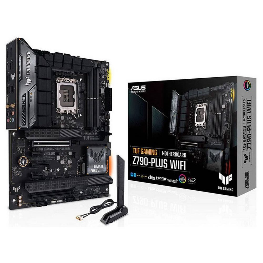 Материнская плата ASUS TUF GAMING Z790-PLUS WIFI LGA1700 ATX 4xDDR5 2xPCIEx16 PCIEx4 2xPCIEx1 4xM.2 2xUSB-C DP HDMI 2.5GLAN Wi-Fi 6Е (90MB1D80-M1EAY0)