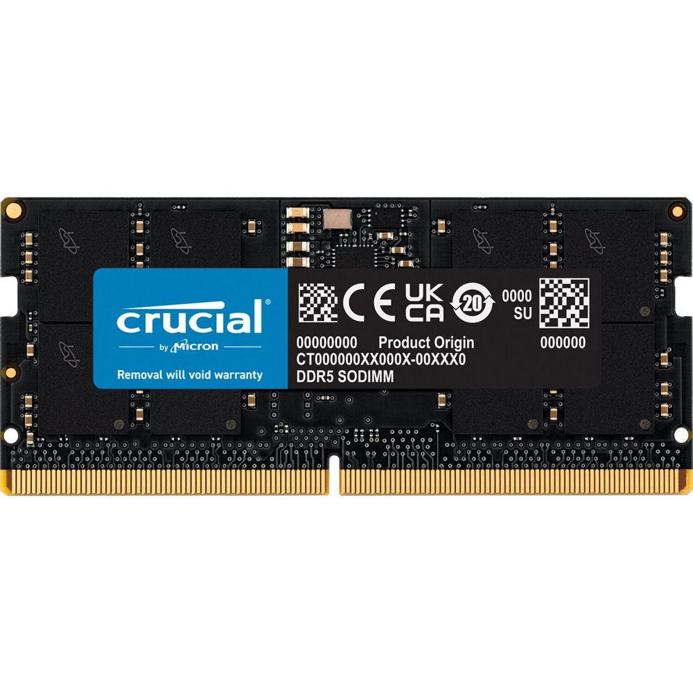 Модуль памяти Crucial 16GB DDR5 4800 SO DIMM (CT16G48C40S5)