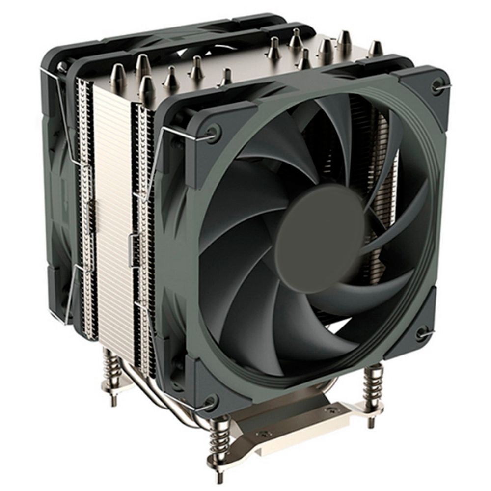 Вентилятор для процессора ALSEYE R26 CPU type: LGA1700 Electric voltage: 12 v Product size: 120mm*104mm*155mm Fan speed: PWM 1000-2520RPM Noise value: 28dBA (MAX) Air volume: 92CFM (MA (AS.01.07.0193)