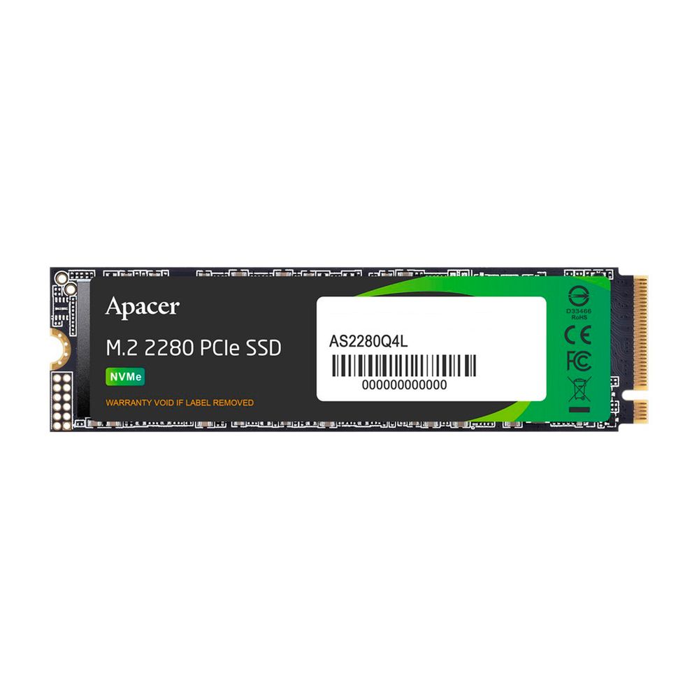 Твердотельный накопитель SSD Apacer M.2 2280 512GB AS2280Q4L Client SSD AP512GAS2280Q4L-1 3600/3000,  PCIe Gen4 x4, 3D NAND