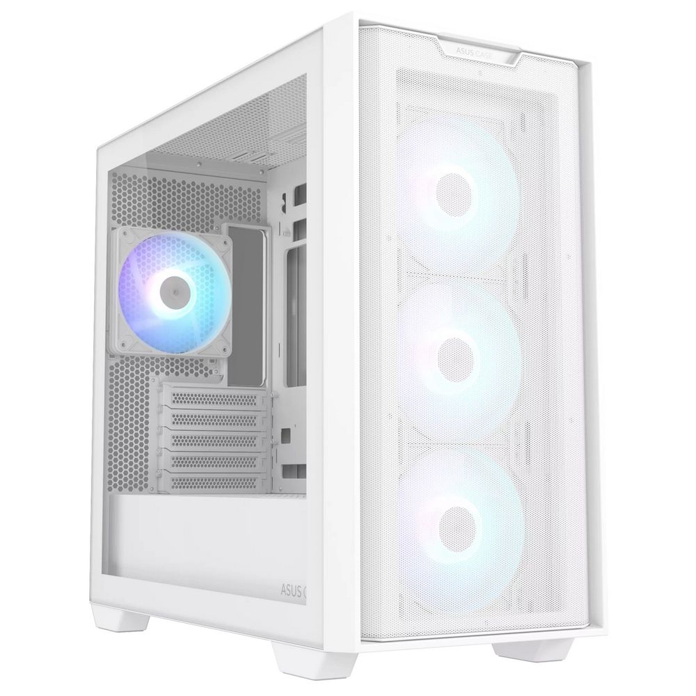 Корпус ASUS A21 PLUS ASUS CASE WHITE  /ARGB FANS/WHT/EPS (90DC00H3-B19010)