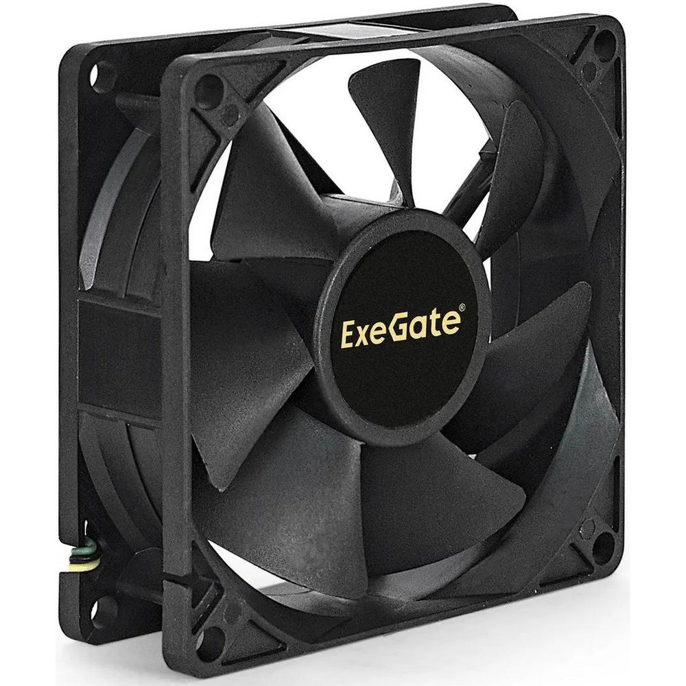 Вентилятор 12В DC ExeGate EX08025S3P (80x80x25 мм, Sleeve bearing (подшипник скольжения), 3pin, 2200RPM, 22.5dBA) (EX283377RUS)
