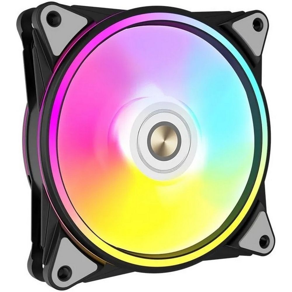 Вентилятор в корпус ALSEYE HALO PRO B-P (rubber screw) FAN 120mm, hydraulic, 800~1800rpm, max 51.87CFM, max 26dBA, ARGB. PWM, Black, RTL (AS.04.02.0084)