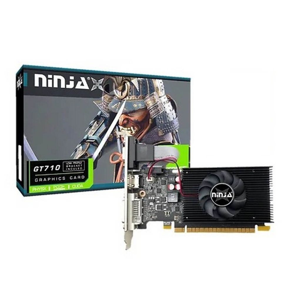 Видеокарта Ninja (Sinotex) GT710 4GB DDR3 64bit VGA DVI HDMI 1FAN LP RTL (NF71NP043F)
