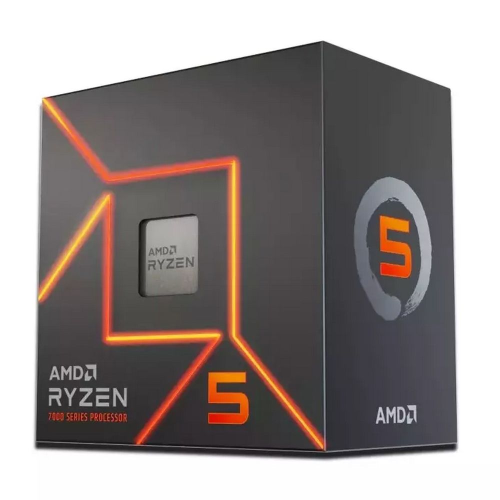 Центральный Процессор AMD RYZEN 5 7600 BOX (Raphael, 5nm, C6/T12, Base 3,8GHz, Turbo 5,1GHz, RDNA 2 Graphics, L3 32Mb, TDP 65W, SAM5) (100-100001015BOX)