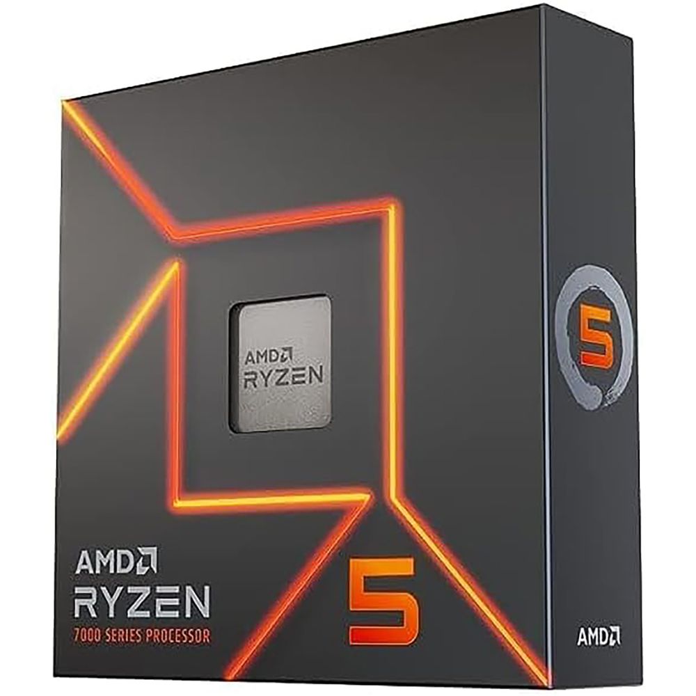 Центральный Процессор AMD RYZEN 5 7600X BOX (Raphael, 5nm, C6/T12, Base 4,70GHz, Turbo 5,30GHz, RDNA 2 Graphics, L3 32Mb, TDP 105W, w/o cooler, SAM5) (100-100000593WOZ)