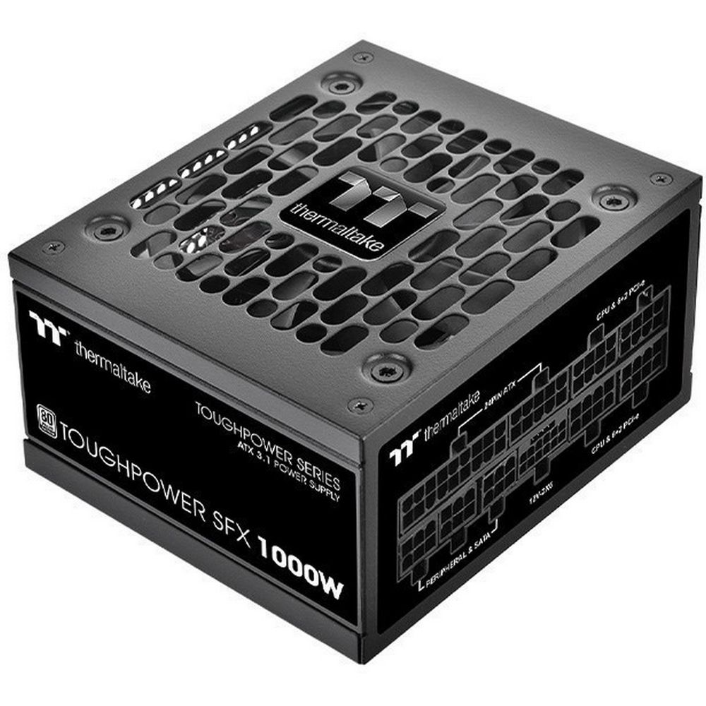Блок питания Thermaltake Toughpower SFX 1000W /Fully Modular/Non Light/Full Range/Analog/80 Plus Gold/EU/100% JP CAP/All Flat Cables/Gen 5 (PS-STP-1000FNFAPE-1)