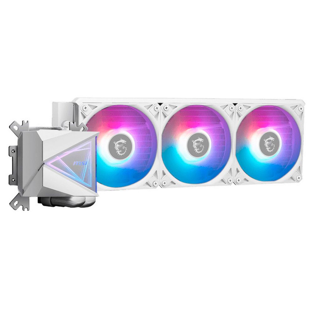 Жидкостная система охлаждения MSI MAG CORELIQUID I360 WHITE 3x ARGB Gen2 Fan, ARGB Gen2 Block, Color Box (306-7ZW8E21-C24)